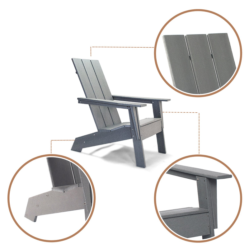 Modern Adirondack Chair by ResinTeak