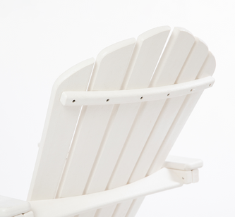 Deluxe Adirondack Chair with PULLOUT Ottoman by ResinTEAK