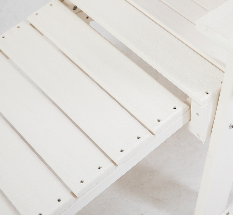 Open Box Deluxe Adirondack Chair with PULLOUT Ottoman by ResinTEAK