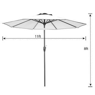 Fashion Outdoor/Patio Umbrella 11ft by PolyTEAK