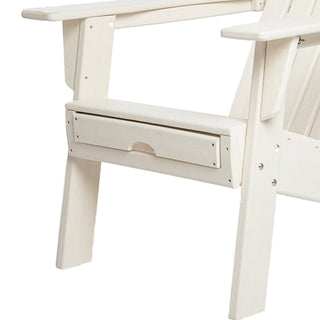 Open Box Deluxe Adirondack Chair with PULLOUT Ottoman by ResinTEAK
