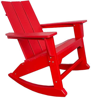 RESINTEAK Modern Adirondack Rocking Chair