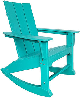RESINTEAK Modern Adirondack Rocking Chair