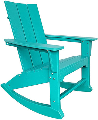 RESINTEAK Modern Adirondack Rocking Chair