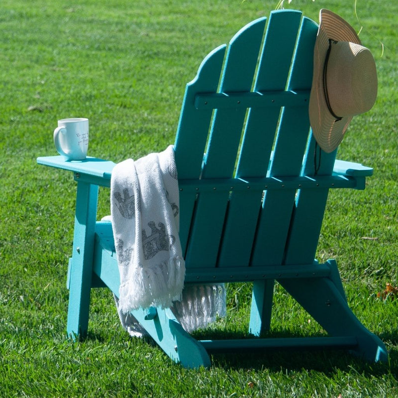 New Tradition Folding Adirondack Chair by ResinTeak