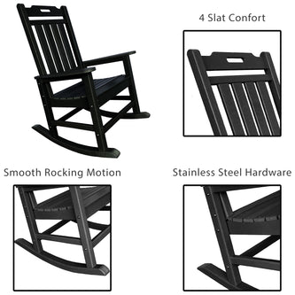 RESINTEAK New Classic Outdoor Rocking Chair