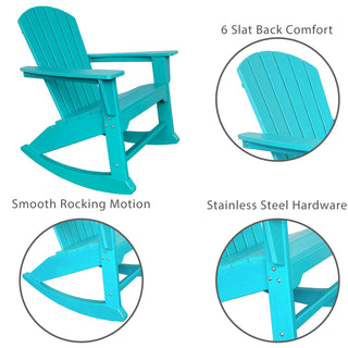 RESINTEAK Pacific Adirondack Rocking Chair