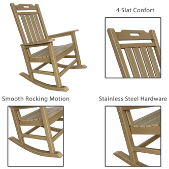 RESINTEAK New Classic Outdoor Rocking Chair