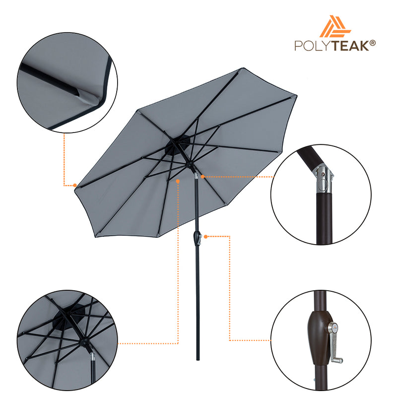 Fashion Outdoor/Patio Umbrella 11ft by PolyTEAK