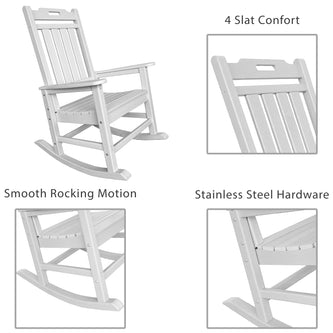 RESINTEAK New Classic Outdoor Rocking Chair