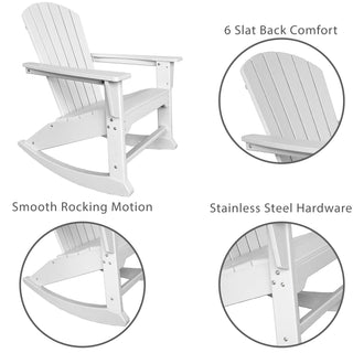 RESINTEAK Pacific Adirondack Rocking Chair