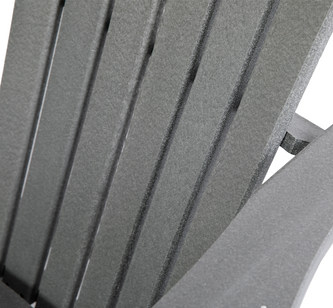 Deluxe Adirondack Chair with PULLOUT Ottoman by ResinTEAK