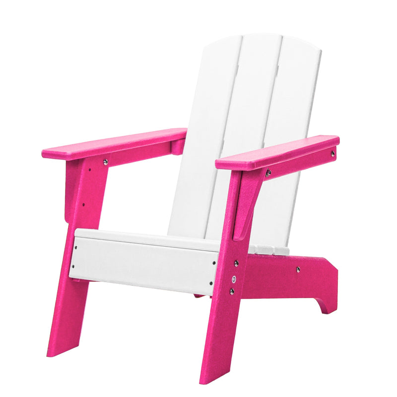 Pink Ribbon White Seat Pink Chair ResinTEAK Child-Size Adirondack Chair