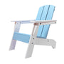 Brave Waves Blue Seat White Arms ResinTEAK Child-Size Adirondack Chair