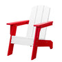 Royal Heart Red Seat White Arms ResinTEAK Child-Size Adirondack Chair