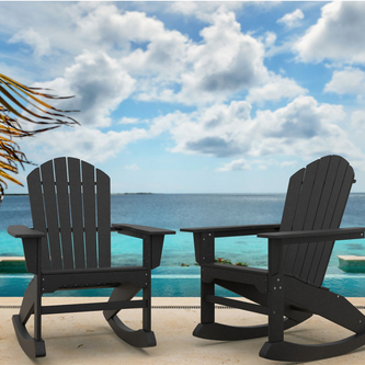 RESINTEAK Pacific Adirondack Rocking Chair