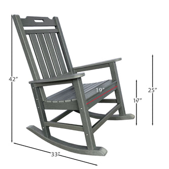 RESINTEAK New Classic Outdoor Rocking Chair
