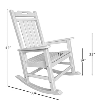RESINTEAK New Classic Outdoor Rocking Chair