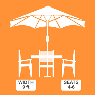 Outdoor/Patio Umbrella 9 ft. by PolyTEAK