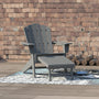 Open Box Deluxe Adirondack Chair with PULLOUT Ottoman by ResinTEAK